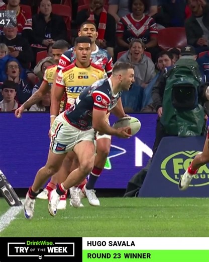 Introducing the Try of the Week for Round 23, thanks to DrinkWise! 👏 | NRL