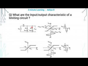 21 Input output characteristic of a limiting circuit | EDC lab viva questions