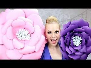 DIY HOW TO MAKE FOAM FLOWERS!