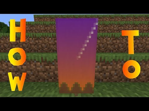 Minecraft: How to Make a Meteor / Shooting Star Banner - Tutorial