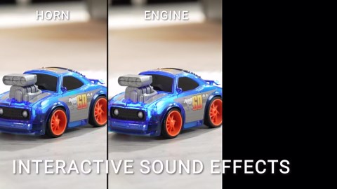SGILE Remote Control Race Car, 2.4 Ghz Radio Control Car with LED Lights and Music Sound, RC Toy Car for Toddlers Kids Preschoolers Boys Girls Birthday Gift