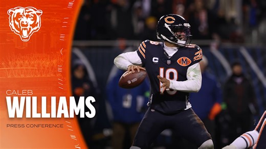 Caleb Williams discusses performance in wild card win | Press Conference