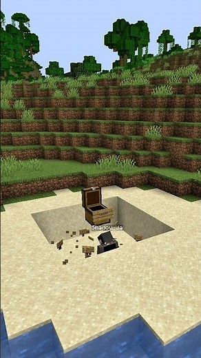 Minecraft sand trap tutorial! Easy Minecraft hacks #minecraft #trap