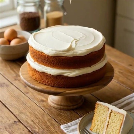 Homemade Vanilla Cake Recipe #howtomakecakecreamathome #cake #recipe