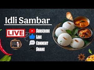 “Live: Authentic South Indian Idli Sambar Recipe”