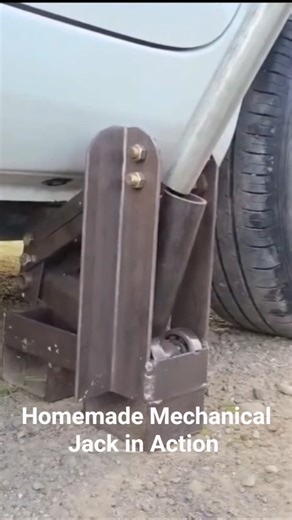 Genius or Dangerous? Custom-Built Heavy Duty Jack! #automobile #carcare #carhacks