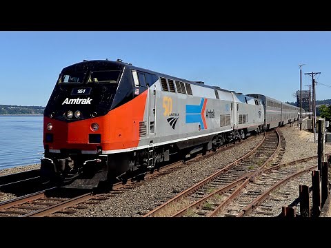 Amtrak P42 Locomotives on the Coast Starlight