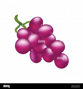 Grapes Fruit Emoji Vector Design. Art Illustration Agriculture Food Farm Product. Grapes isolated on white background Stock Vector Image & Art - Alamy