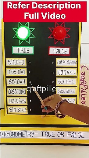 trigonometry working model maths project | craftpiller