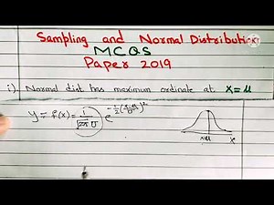 Important MCQs I Normal and Sampling | Class 12