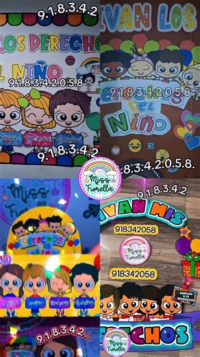 YA TENEMOS DISPONIBLE KIT DERECHOS DEL NIÑO✨️ si deseas escribeme al wa.link/918342058 o al 918342058. 📩 Se envía en PDF listo para imprimir y armar Incluye: 🎊Mural de pared 🎊Mural de puerta 🎊Aro para fotos 🎊Vincha 🎊cajita dulcera 🎊 Recuerdito para bajalengua 🎊Ficha para colorear 🎀Banderínes #PARAMAESTRAS #kit #pack #maestros #primaria #preescolar #INICIAL #derechosdelniño #noviembre | Miss Fiorella