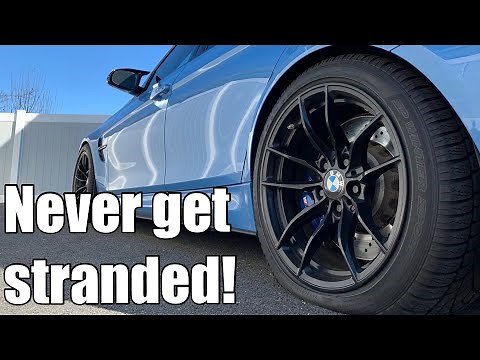 No spare tire? No Problem! This is how to fix a flat and not get stranded (BMW and any car!)