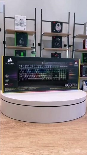 Corsair K68 RGB Mechanical Gaming Keyboard, Backlit RGB LED, Dust and Spill Resistant