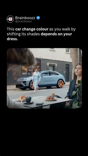 BrainBoozz on Instagram: "🚗 When Cars Start Acting Like Screens Some cars can actually change color — not with paint, but with advanced surface technology. Instead of traditional coatings, these vehicles use E-Ink panels or photochromic polymers that respond to electrical signals, light, or temperature changes. Tiny pigment capsules shift position when activated, instantly altering the car’s appearance. Automakers have already showcased experimental prototypes where different body panels change