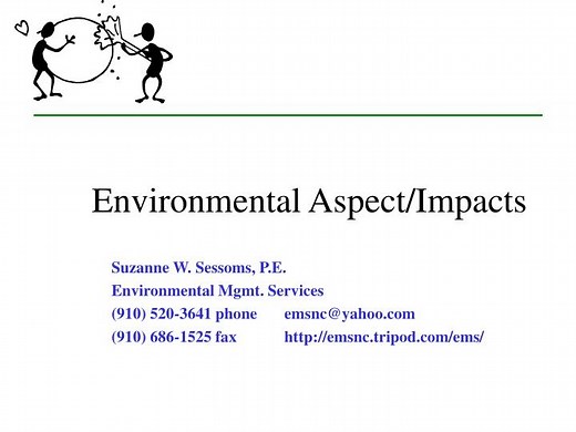 Environmental Aspect/Impacts - SlideServe