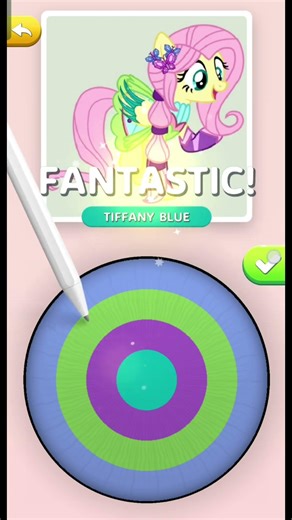 fluttershy transformation colour mixing 🌸🩵💫#ytshorts #colormixingmagic #art