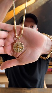 Find your direction with the Voyager Compass Pendant. Designed with a compass rose and a majestic ship engraving, this piece celebrates those who carve their own paths. Crafted for the bold, it’s a statement of ambition and the pursuit of greatness. Ready to set a new course? Visit www.proclamationjewelry.com #proclamationjewelry #compasspendant #goldchainsformen #luxurylifestyle #adventureseekers #exploremore #customdesign #statementaccessories #finegold #menspendants | Proclamation Jewelry