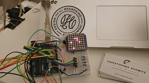 LED Matrix Painter with Joystick #3DPrinting #3DThursday