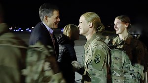 Senator Daines welcomes troops home