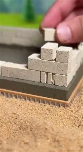 Miniature house made with incredible ease using miniature materials #easyhouse #tinyhouse #miniature
