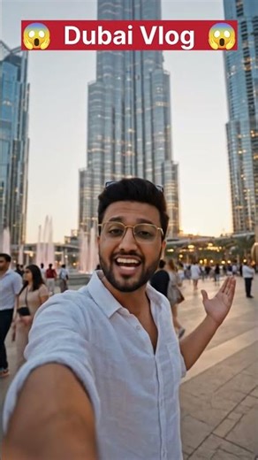 Burj Khalifa Live Experience 😱🔥 | Dubai Trip Vlog Hindi | Must Watch #aivideos #shorts #vlogs