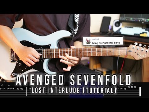 TUTORIAL Avenged Sevenfold - Lost Guitar Interlude + TAB