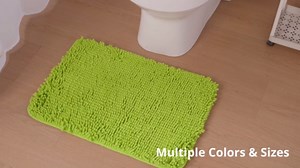 Bathroom Runner Rug 24 x 60 Inch – Extra Large Long Bath Mat | Absorbent and Washable Thick Chenille Bath Rug Non-Slip Runner Rug for Bathroom, Shower, Sink(Pink)