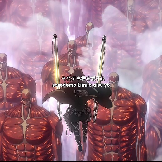 Akuma No ko - Attack on Titan . #lyrics #attackontitan #liriklagu #shingekinokyojin