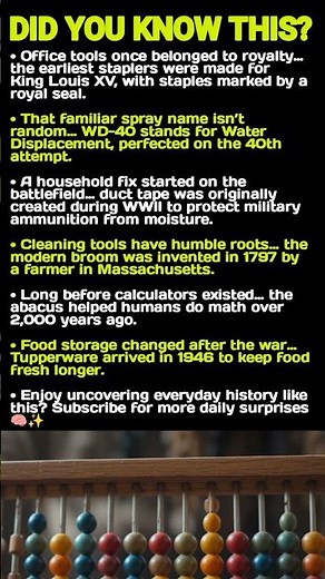 Everyday Objects With Crazy Origins 😳