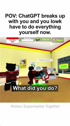 Let's not get blacklisted in the AI wars okay? | ROBLOX SUPERMARKET TOGETHER