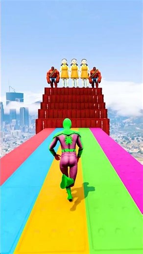 GTA 5 Epic Water Ragdolls | Spider-Man Jumps / Fails ep.16683 #shorts