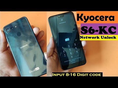 Kyocera S6-KC Network Unlock || Kyocera Android One S6 TD-LTE S6-KC JAPAN COUNTRY UNLOCK //16 DIGIT