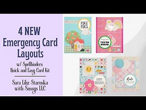 4 Quick and Easy Emergency Cards with Spellbinders Quick and Easy Card Kit