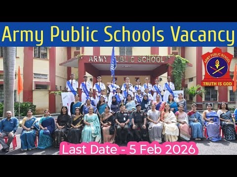 APS Bhopal vacancy 2026-27|Army Public School Teachers Vacancy|MP Teachers Vacancy