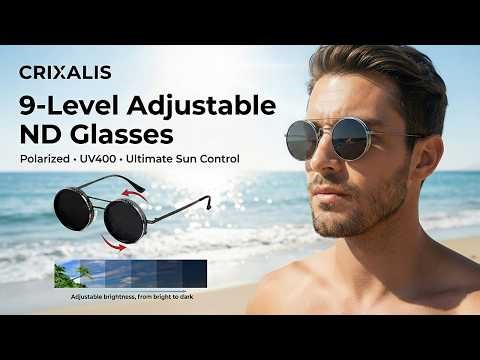 Smart Dimming Sunglasses 😎 9-Level Adjustable Polarized UV400 Review!