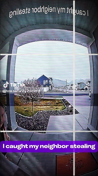 I caught my neighbor stealing my packages #hoa #packed #securitycamera