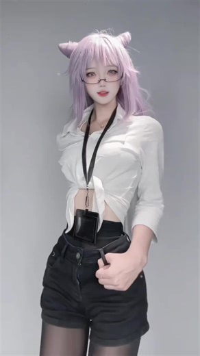 Cosplay Dance Performance by Two Girls