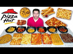 Trying EVERYTHING but the pizza from Pizza Hut! $100 Taste Test!