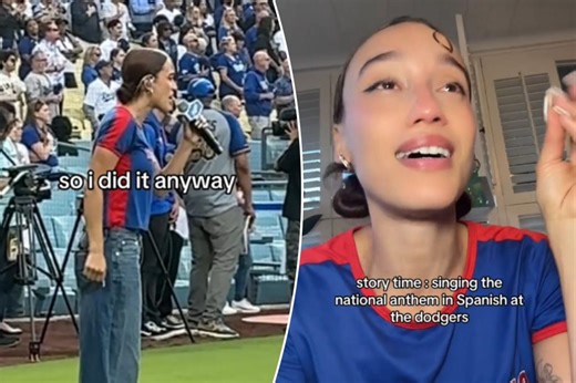 Singer Nezza performed national anthem at Dodgers game in Spanish in anti-ICE protest — after team told her to sing only in English
