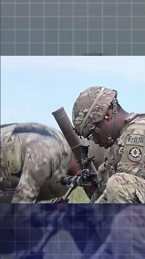US Soldiers Execute Powerful Mortar Fire #shorts #military