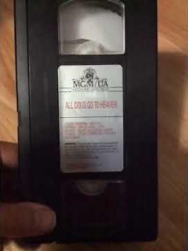 All Dogs Go To Heaven 1990 Vhs Review 1st Copy