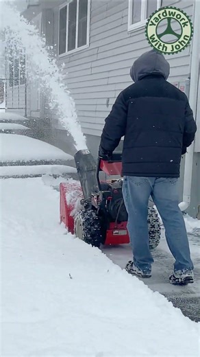 Snowblowing my Front Walk