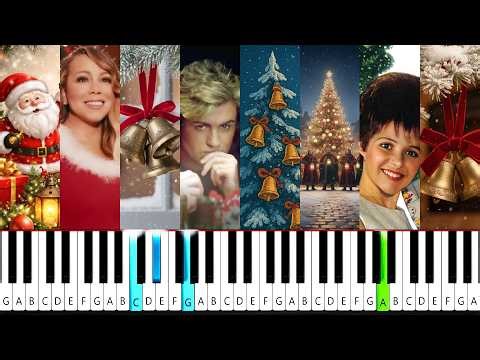 Top 8 Christmas Songs - Piano Tutorial