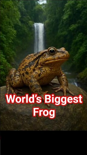 World’s Biggest Frog – Goliath Frog from Cameroon! 🐸🌍 #shorts