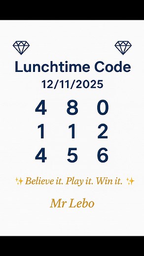 💥 Break the Code – The Fortune Awaits! 💥 Hidden in the numbers lies your breakthrough. Trust the vision, play with confidence, and let destiny do the rest. #trading #UK49s #LuckyVibes #lunchtime | UK 49s Analysis by Lebo