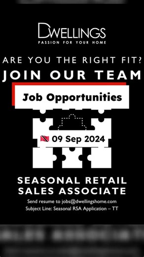 Job Opportunities in Trinidad: Kitchen Supervisor, Line Cooks, Drivers, Sales Associates