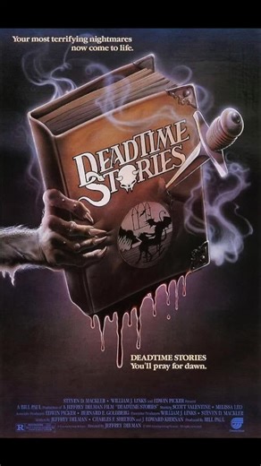 Lisa Rodriguez on Instagram: "Deadtime Stories 1986 is a horror–comedy anthology film that parodies classic fairy tales. The movie is framed around a young boy who begs his uncle to tell him bedtime stories. Instead of gentle fairy tales, the uncle delivers twisted, gruesome versions filled with dark humor and gore. Story 1 – “Peter and the Witches” A teenage boy named Peter is enslaved by two wicked witches who need a magical potion to resurrect their dead sister. When Peter attempts to escape 