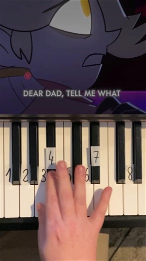 Abels Part Hear my Hope Hazbin Hotel Piano Tutorial #shorts