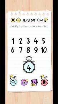 Level 201, Brain Test game
