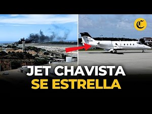 Venezuela: Learjet 55 chavista se estrella en el aeropuerto de Maiquetía | El Comercio